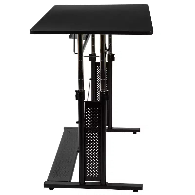 Flash Furniture Height Adjustable (27.25-35.75H) Sit to Stand Home Office Desk