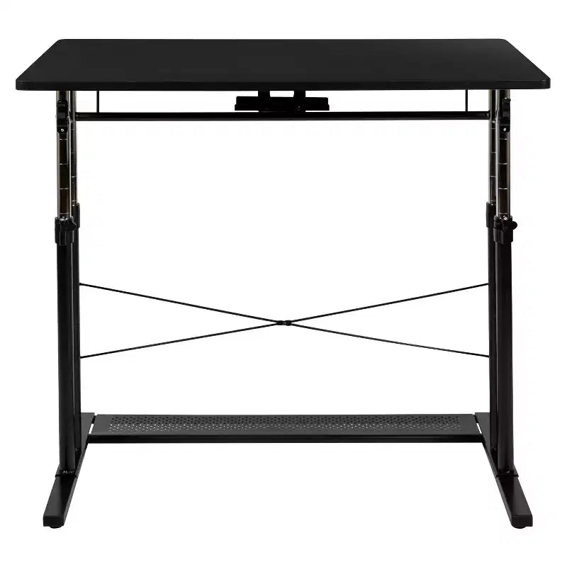 Flash Furniture Height Adjustable (27.25-35.75H) Sit to Stand Home Office Desk