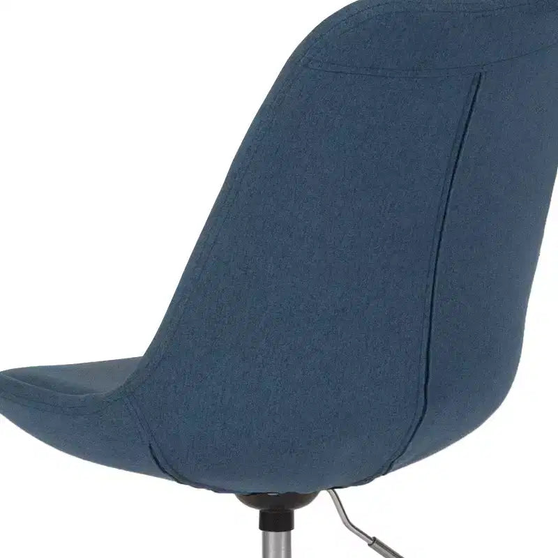 Flash Furniture Aurora Series Mid-Back Fabric Task Office Chair with Pneumatic Lift and Chrome Base