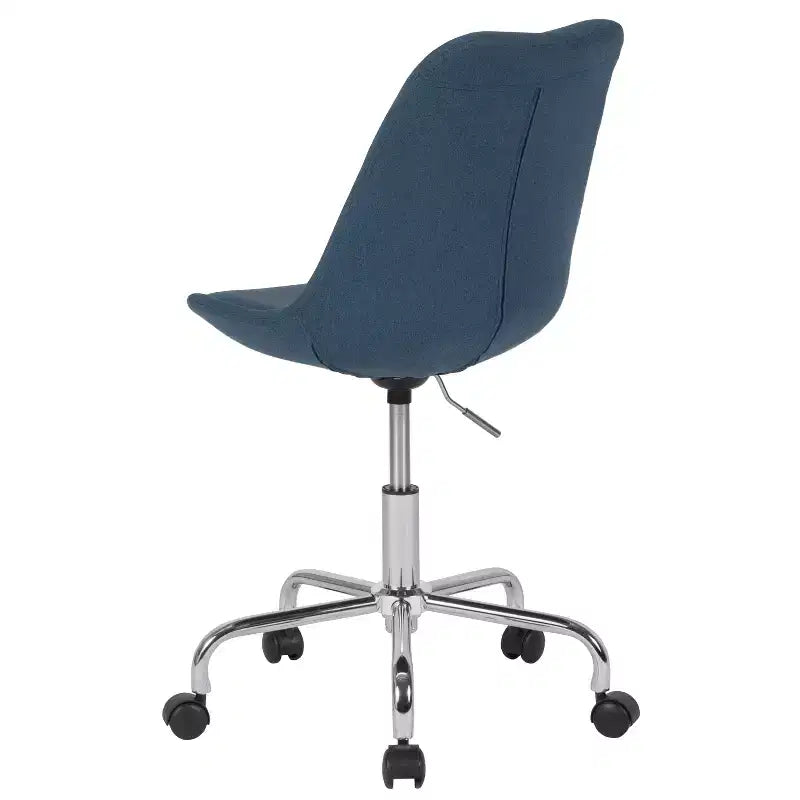 Flash Furniture Aurora Series Mid-Back Fabric Task Office Chair with Pneumatic Lift and Chrome Base