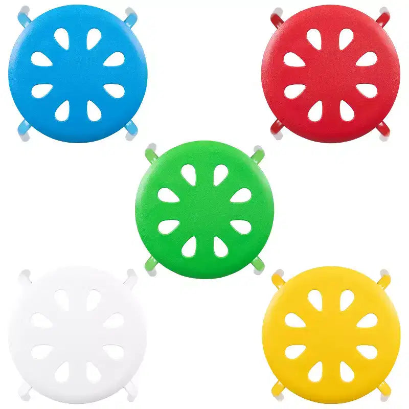 Flash Furniture Plastic Nesting Stack Stools, 17.5Height (5 Pack)