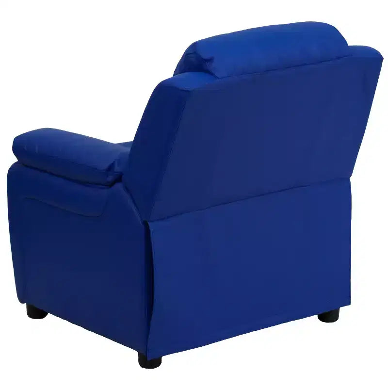 Flash Furniture Deluxe Padded Contemporary Kids Recliner with Storage Arms