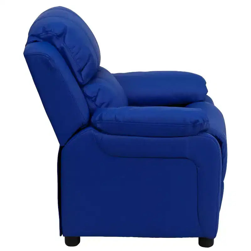 Flash Furniture Deluxe Padded Contemporary Kids Recliner with Storage Arms