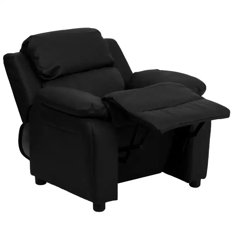 Flash Furniture Deluxe Padded Contemporary Kids Recliner with Storage Arms