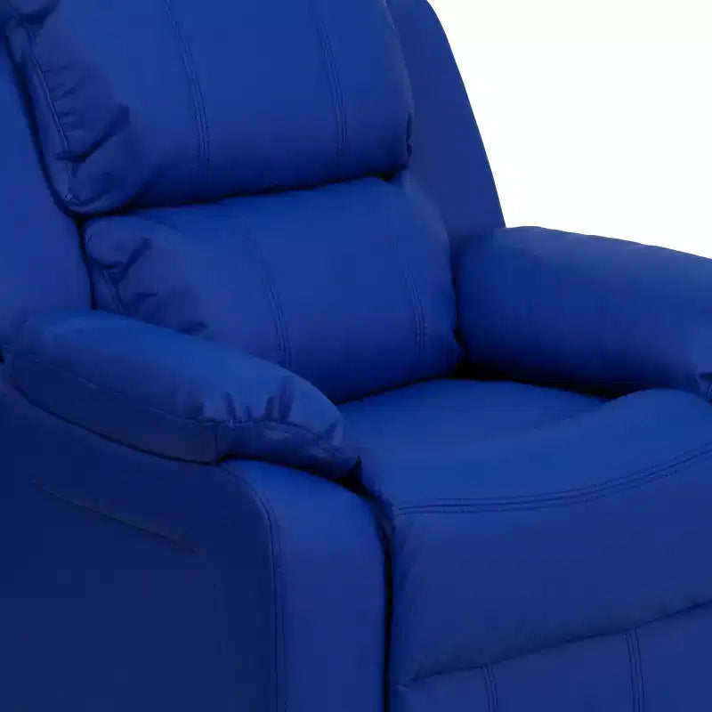 Flash Furniture Deluxe Padded Contemporary Kids Recliner with Storage Arms