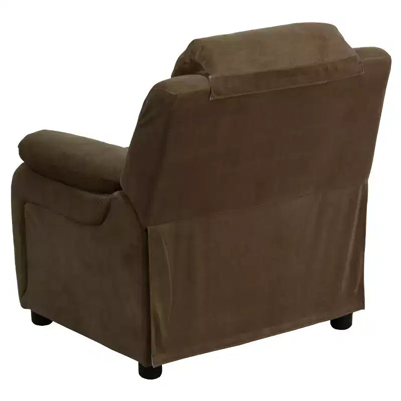 Flash Furniture Deluxe Padded Contemporary Kids Recliner with Storage Arms