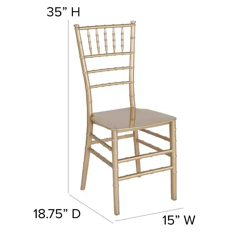Flash Furniture Sedia Chiavari impilabile in resina serie HERCULES