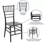 Flash Furniture Sedia Chiavari impilabile in resina serie HERCULES