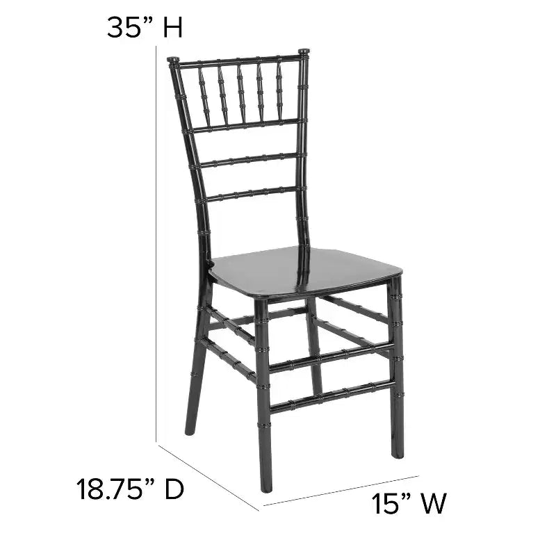 Flash Furniture Sedia Chiavari impilabile in resina serie HERCULES