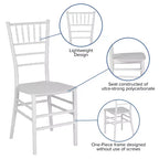 Flash Furniture Sedia Chiavari impilabile in resina serie HERCULES