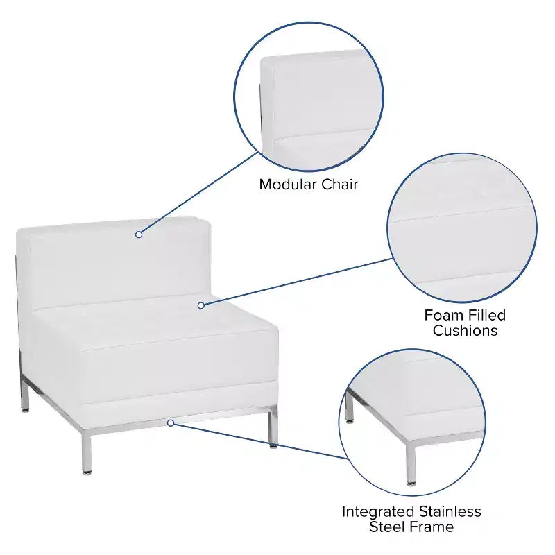 Flash Furniture HERCULES Imagination Series Contemporary LeatherSoft Middle Chair