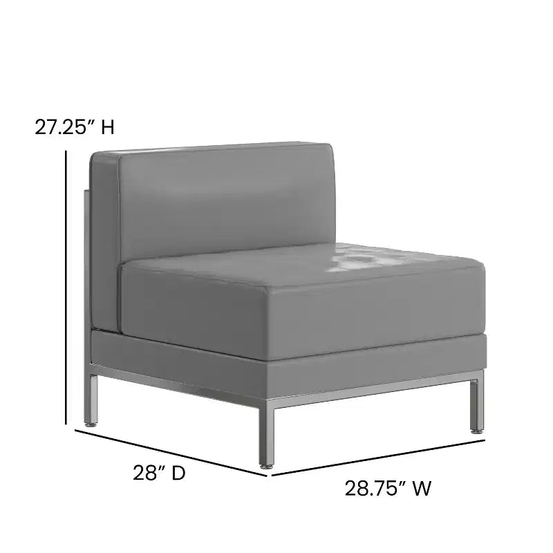 Flash Furniture HERCULES Imagination Series Contemporary LeatherSoft Middle Chair