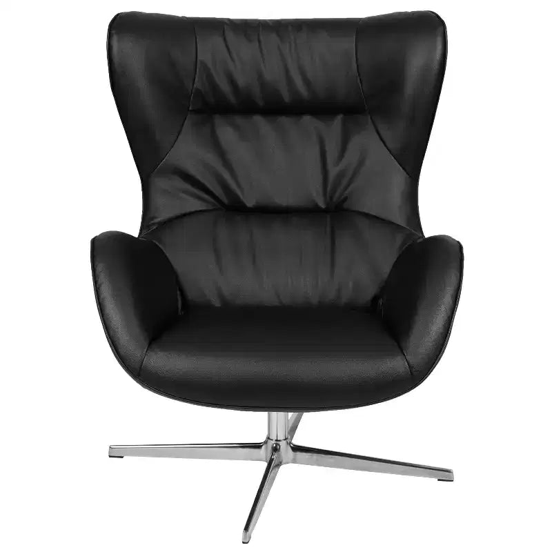 Flash Furniture Home and Office Retro Swivel Wing Accent Chair