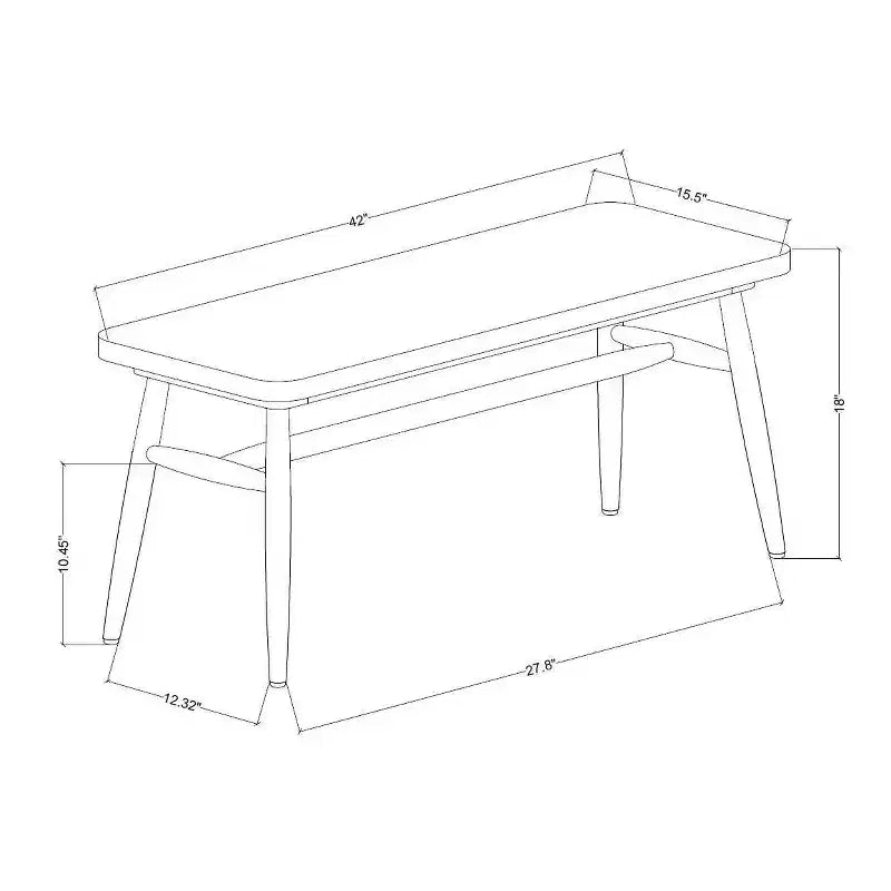 Shaker Wooden Dining Bench - Hearth & Hand with Magnolia