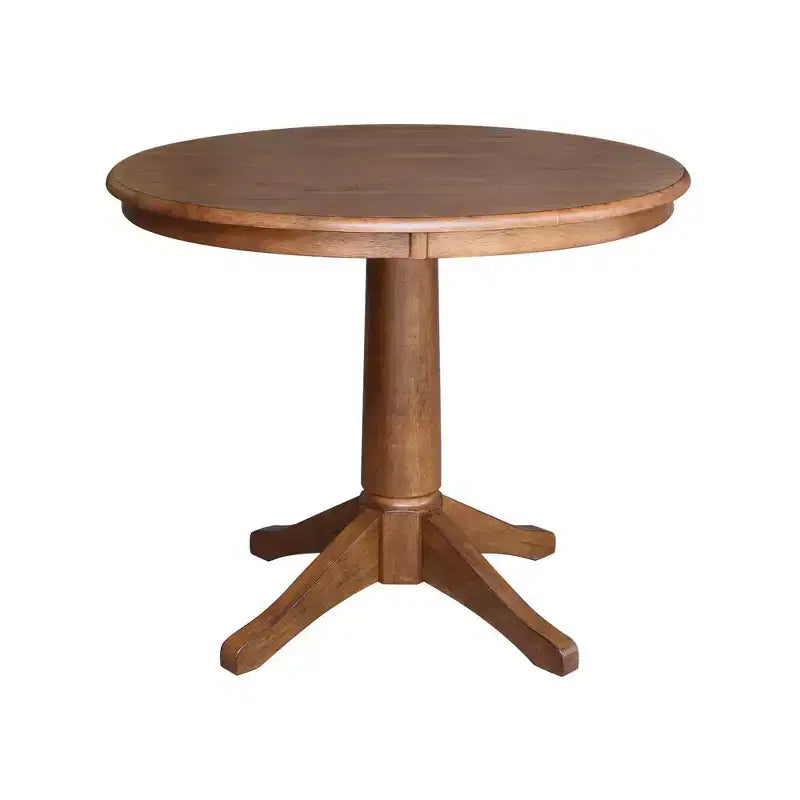36 David Round Top Pedestal Table with 2 X Back Chairs - International Concepts