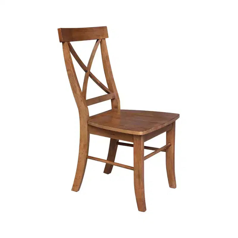 36 David Round Top Pedestal Table with 2 X Back Chairs - International Concepts