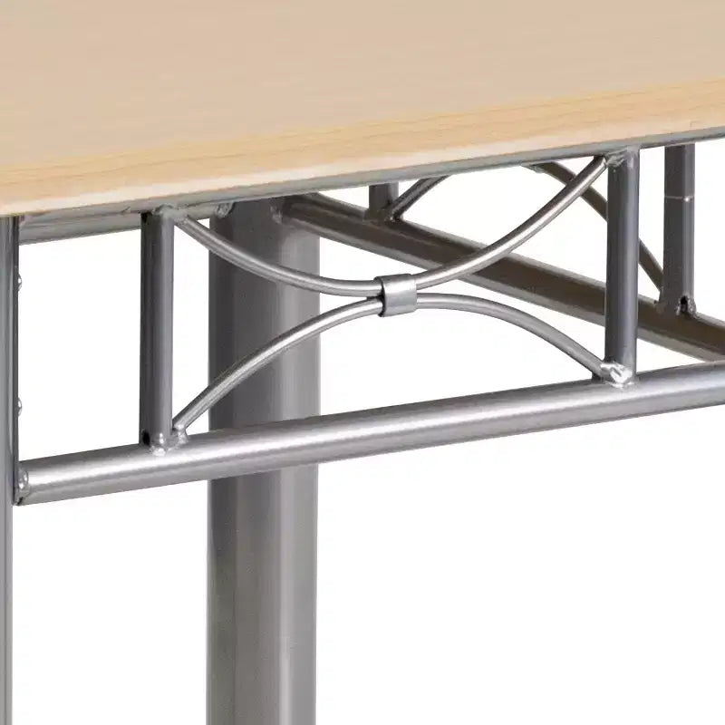 Emma and Oliver Laminate End Table with Steel Frame
