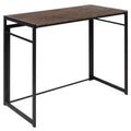 Emma and Oliver 40 Rustic Home Office Folding Computer Desk - Laptop Desk
