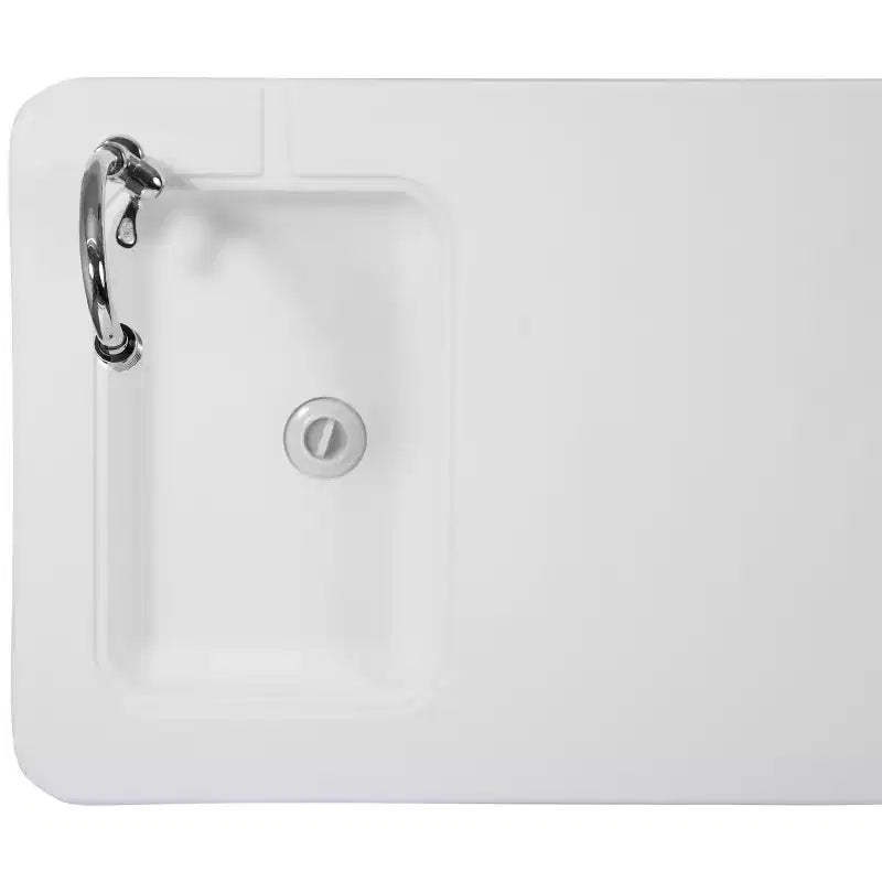 Emma and Oliver 4-Foot Portable Fish Cleaning Table / Outdoor Camping Table and Sink
