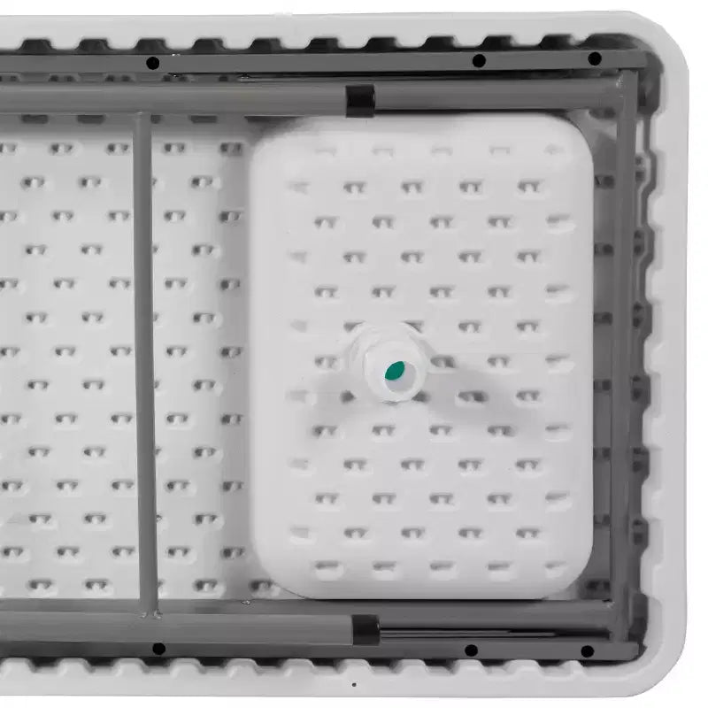 Emma and Oliver 4-Foot Portable Fish Cleaning Table / Outdoor Camping Table and Sink