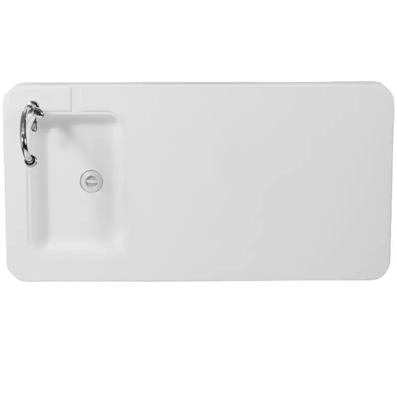 Emma and Oliver 4-Foot Portable Fish Cleaning Table / Outdoor Camping Table and Sink