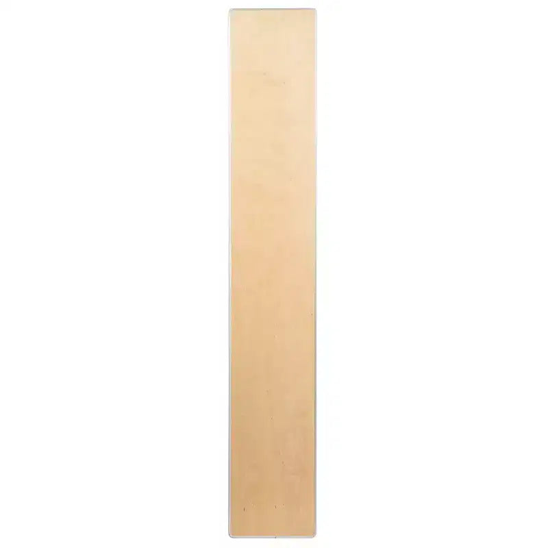 Emma and Oliver 72 x 12 x 12 Birchwood Bar Top Riser with Silver Legs