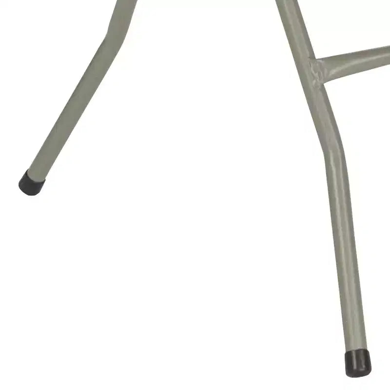 Emma and Oliver 1.95-Foot Square Brown Rattan Plastic Folding Table - Outdoor Event Table