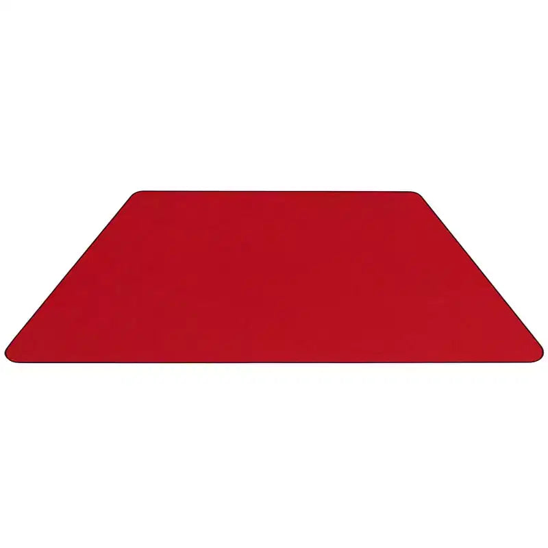 Emma and Oliver Mobile Trapezoid Grey HP Laminate Adjustable Activity Table