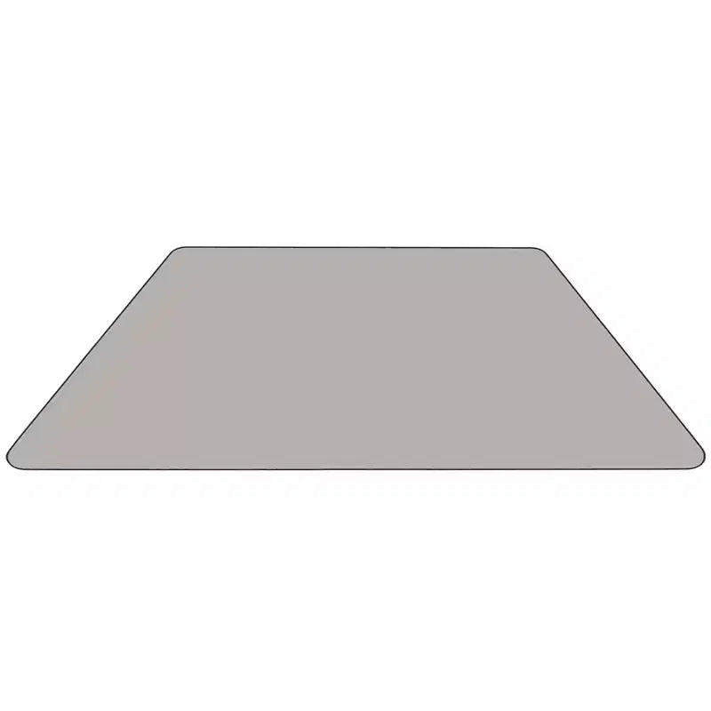 Emma and Oliver Mobile Trapezoid Grey HP Laminate Adjustable Activity Table