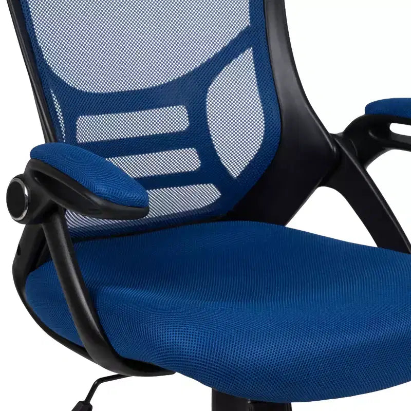 Emma and Oliver High Back Mesh Ergonomic Office Chair with Flip-up Arms