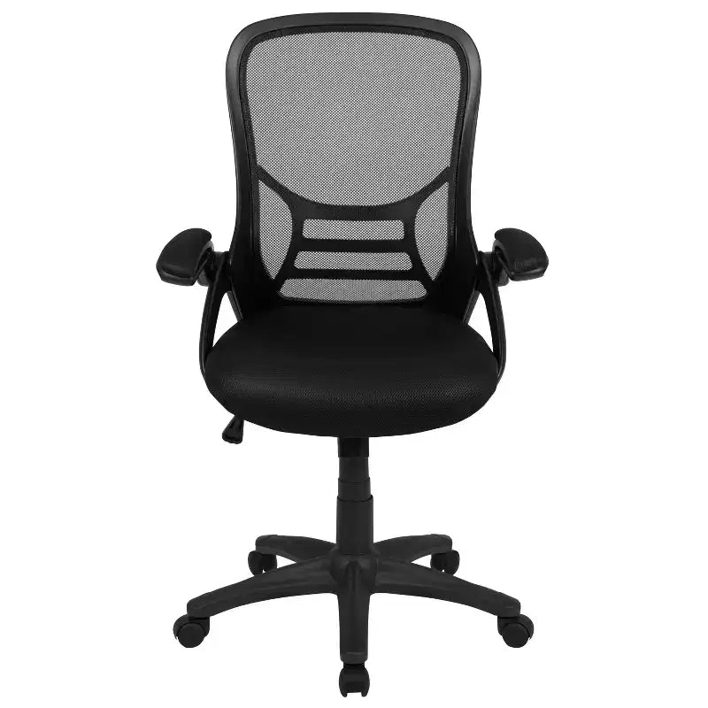 Emma and Oliver High Back Mesh Ergonomic Office Chair with Flip-up Arms