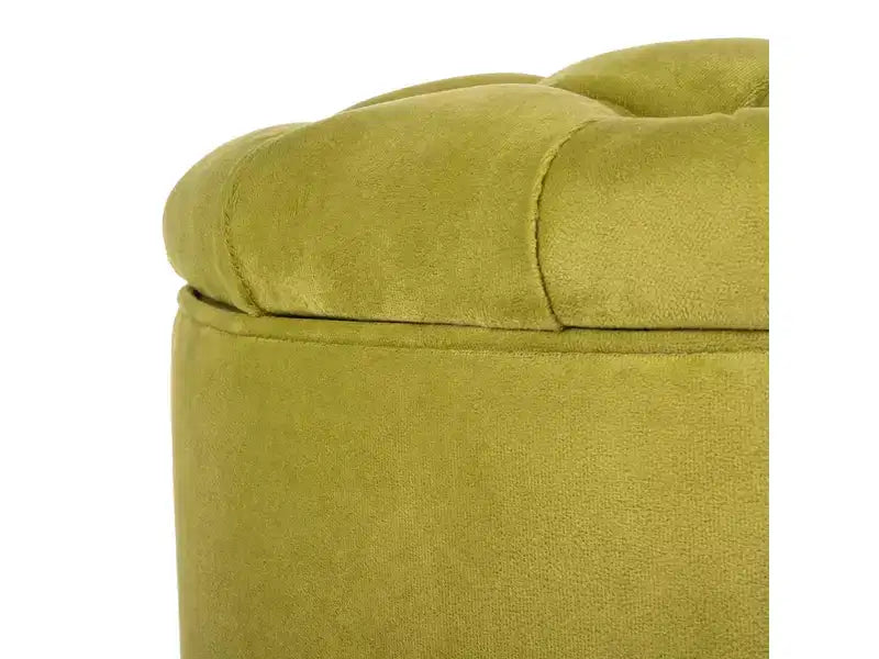 Amiela Tuffted Storage Ottoman - HUD8220 - Safavieh Couture