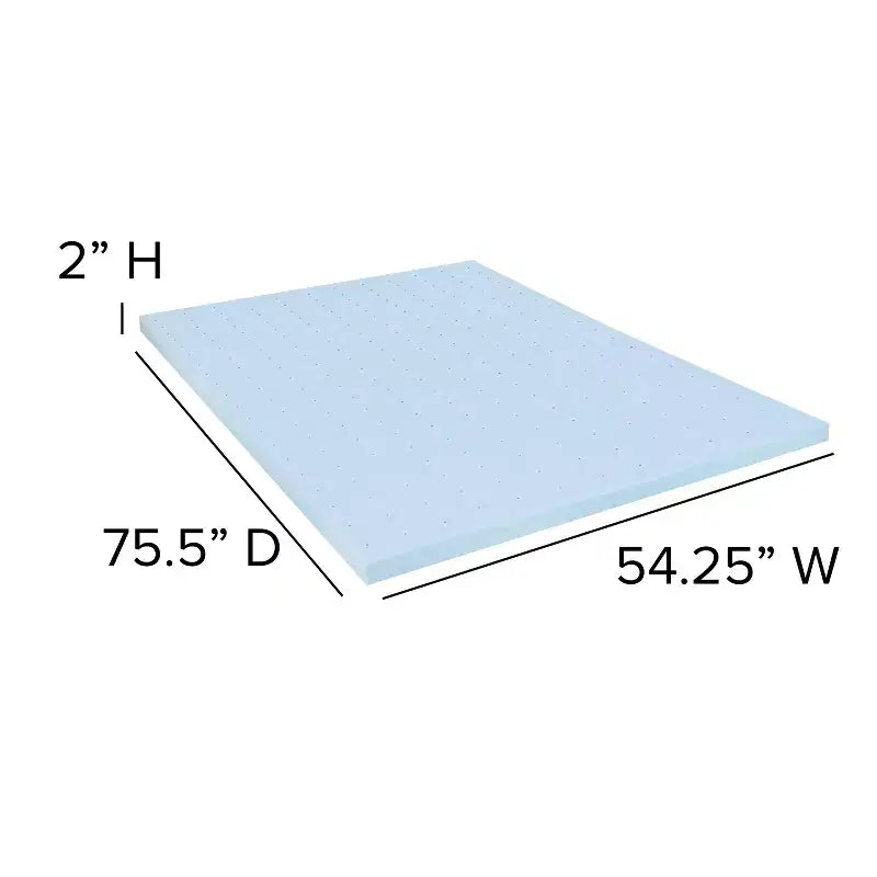 Emma and Oliver 10 Mattress & Gel Memory Foam Topper Bundle Set