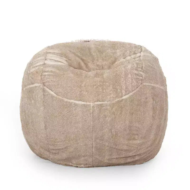 60 Greyrock Modern Glam Faux Fur Winter Bean Bag - Christopher Knight Home