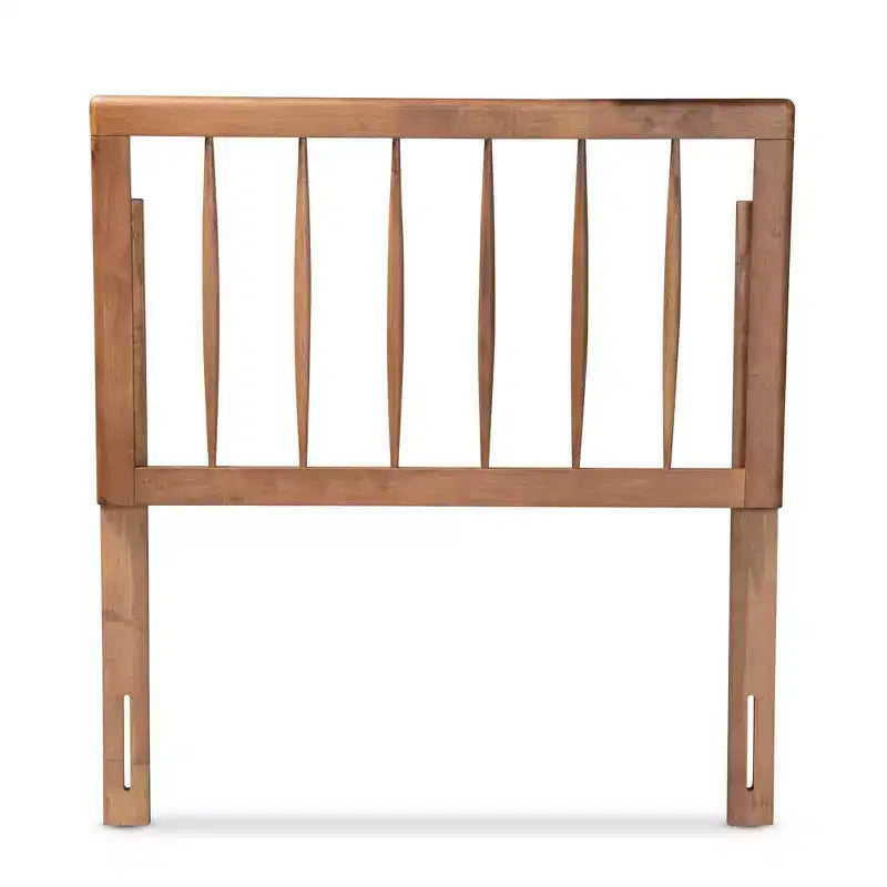 Valin Wood Headboard Walnut - Baxton Studio