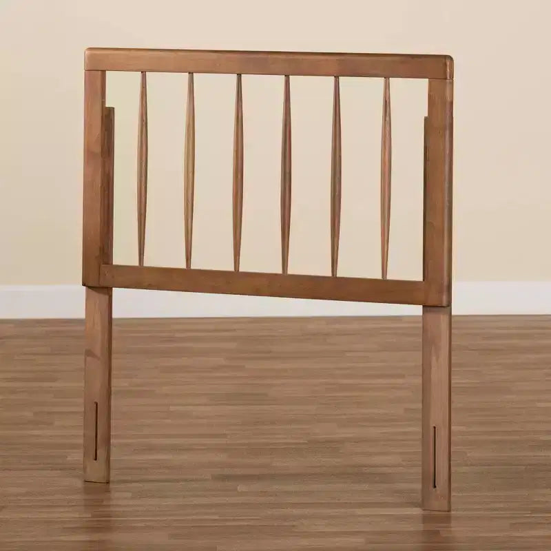 Valin Wood Headboard Walnut - Baxton Studio