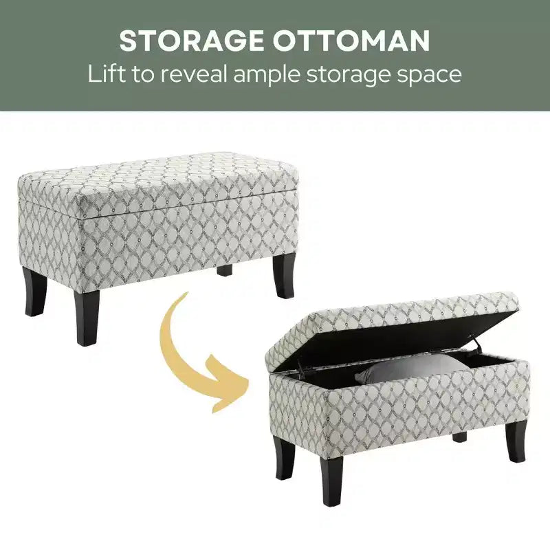Designs4Comfort Winslow Storage Ottoman - Breighton Home