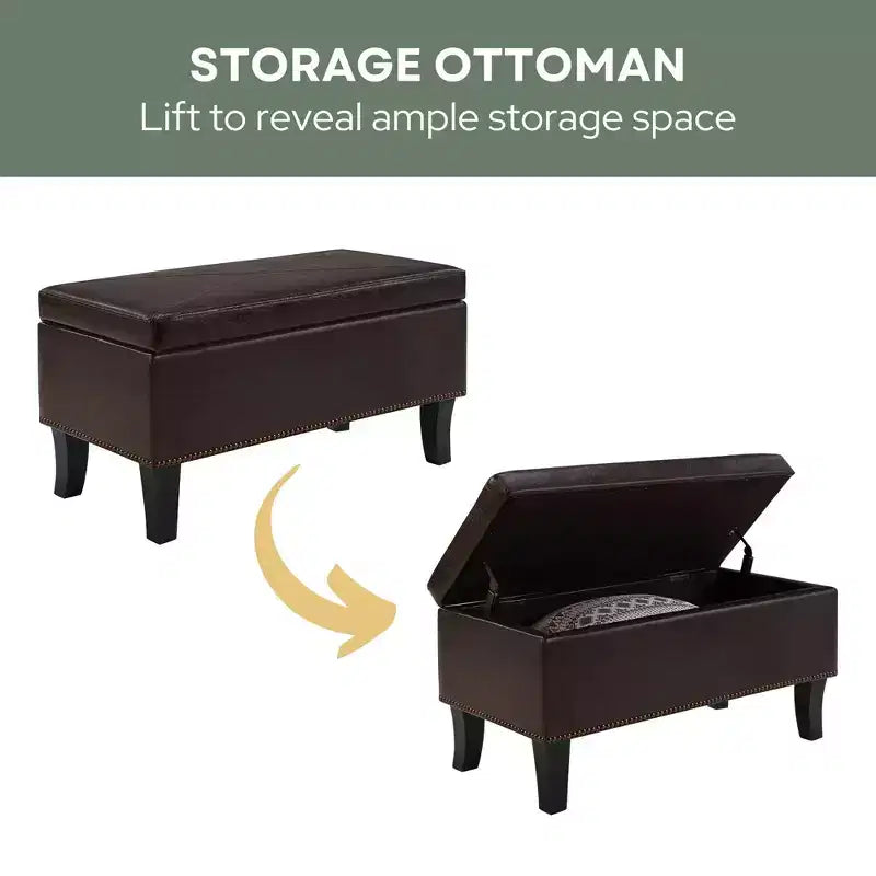 Designs4Comfort Winslow Storage Ottoman - Breighton Home