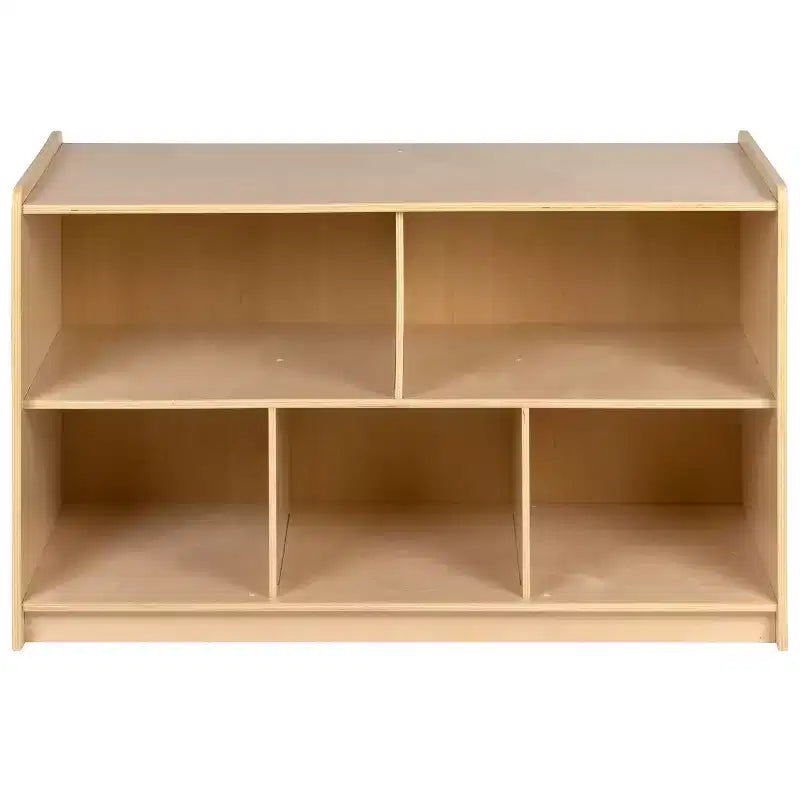 Flash Furniture Wooden School Classroom Storage Cabinet/Cubby for Commercial or Home Use - Safe, Kid Friendly Design (Natural)