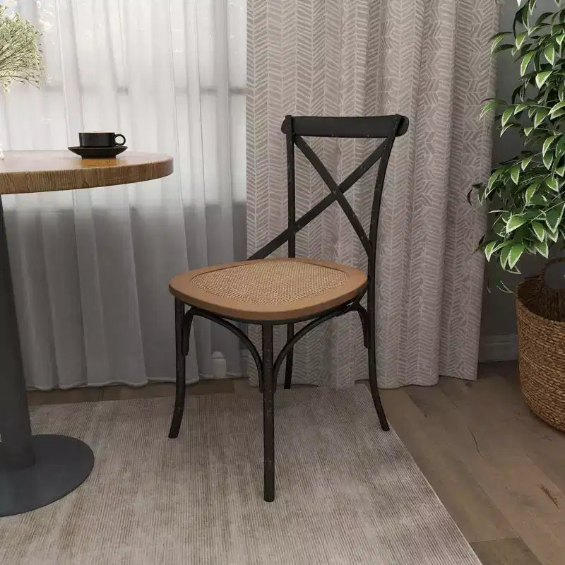 Set of 2 Farmhouse Iron Dining Chair - Olivia & May