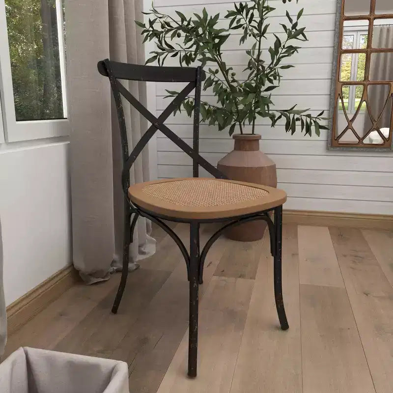 Set of 2 Farmhouse Iron Dining Chair - Olivia & May