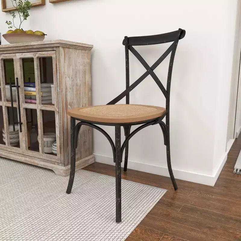 Set of 2 Farmhouse Iron Dining Chair - Olivia & May