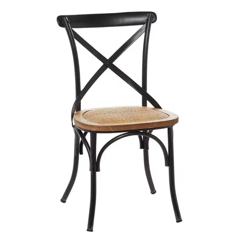 Set of 2 Farmhouse Iron Dining Chair - Olivia & May