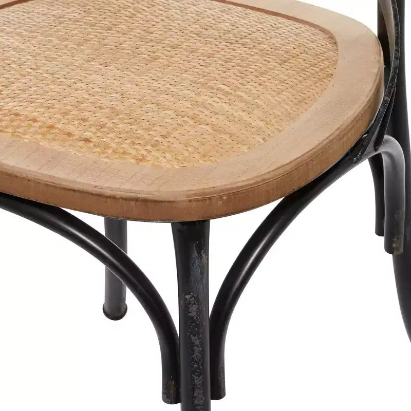 Set of 2 Farmhouse Iron Dining Chair - Olivia & May