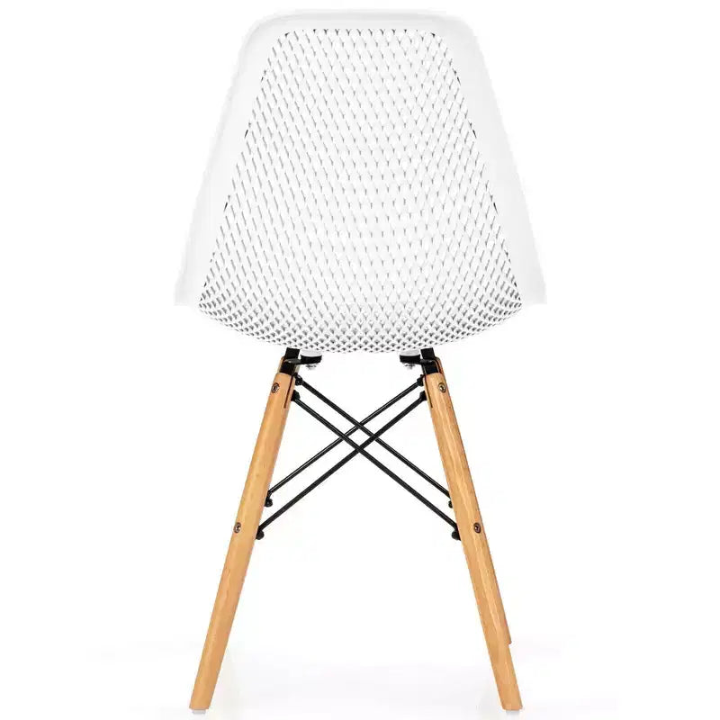 Costway 2PCS Modern DSW Dining Chair Office Home w/ Mesh Design Wooden Legs