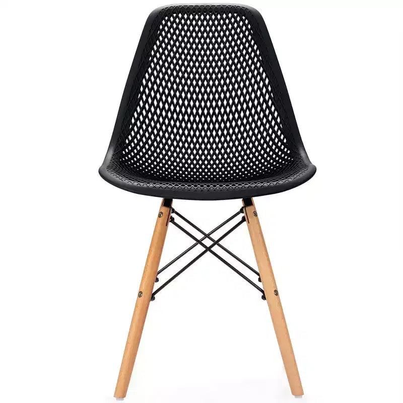Costway 2PCS Modern DSW Dining Chair Office Home w/ Mesh Design Wooden Legs