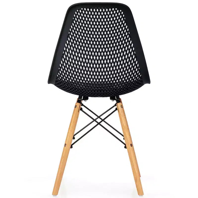 Costway 2PCS Modern DSW Dining Chair Office Home w/ Mesh Design Wooden Legs