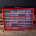 Contenitore Organizer in Plastica Trasparente con 24 Cassetti
