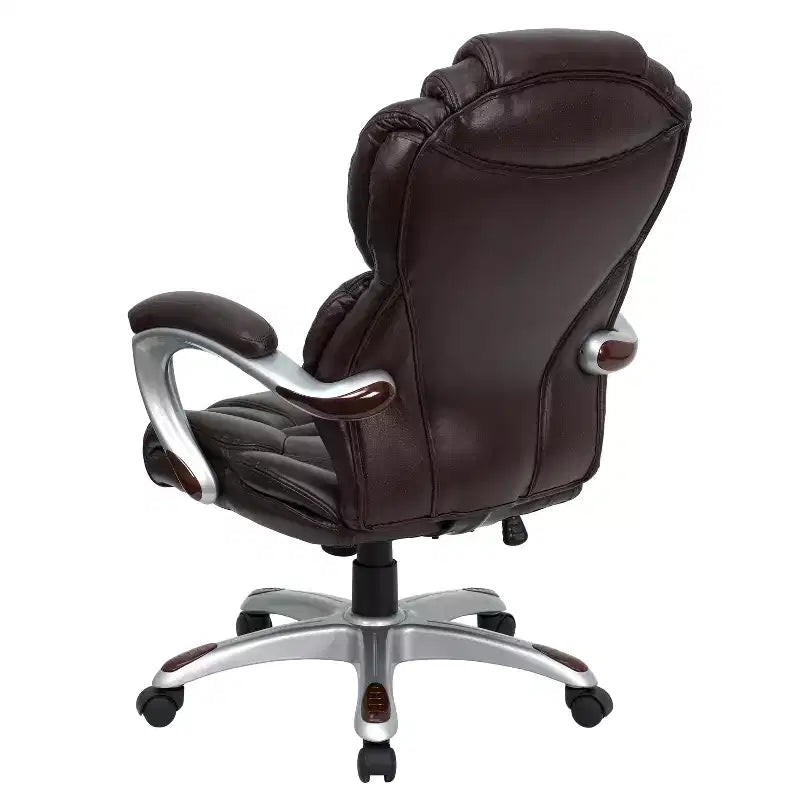 Sedia da ufficio ergonomica girevole con schienale alto e seduta/schienale a strati di Emma e Oliver