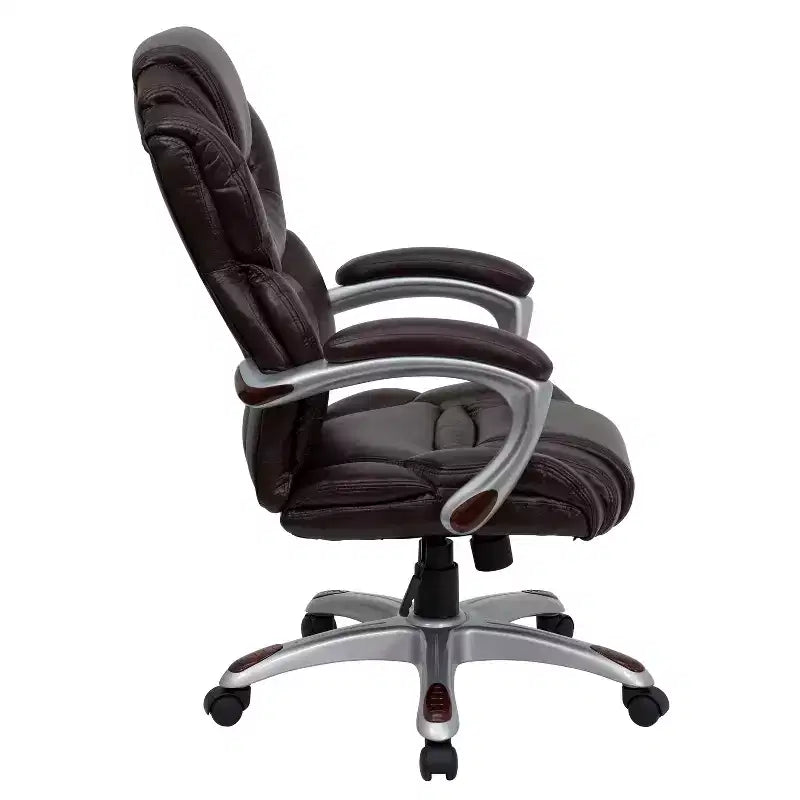 Sedia da ufficio ergonomica girevole con schienale alto e seduta/schienale a strati di Emma e Oliver